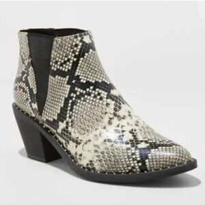 Snakeskin Ankle Boot